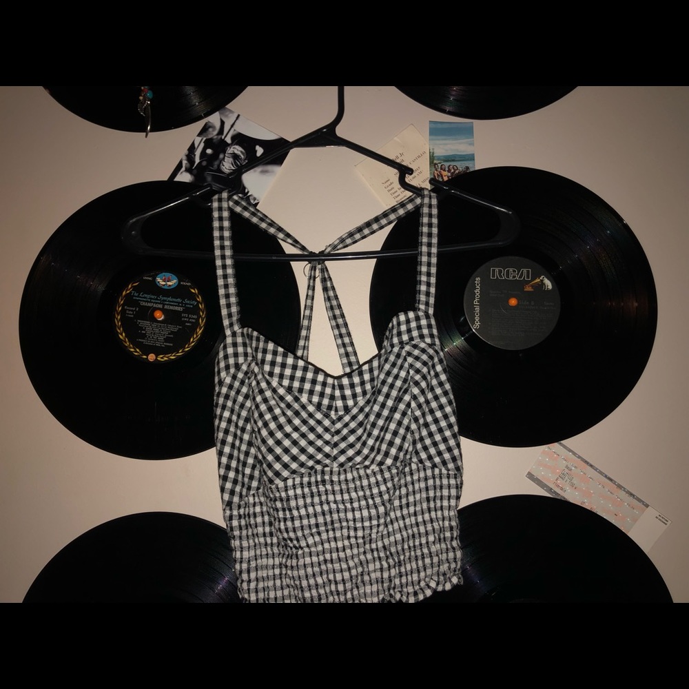 B&W checkered tank top